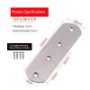 XXHNBF Furniture Corner Connectors, 2-Piece Set, Thickened Stainless Steel, 127-Degree Right-Angle Hardware, 125 x 38 x 3.0 mm view 2