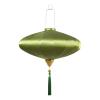 Traditional Oval Silk Lantern, Chinese Hanging Lantern, Multicolor, 30.5 × 45.7 cm, Green, 18 in view 1