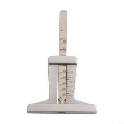 Tire Tread Depth Measuring Ruler, 0–50 mm Metal Gauge for Automotive Inspection, Silver