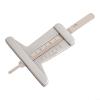 Tire Tread Depth Measuring Ruler, 0–50 mm Metal Gauge for Automotive Inspection, Silver view 2