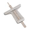 Tire Tread Depth Measuring Ruler, 0–50 mm Metal Gauge for Automotive Inspection, Silver view 3