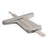 Tire Tread Depth Measuring Ruler, 0–50 mm Metal Gauge for Automotive Inspection, Silver view 4
