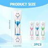 3-Piece Toothbrushing Timer Hourglass Set view 2