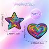 20 Iron-On Patches - Star & Heart Designs view 2
