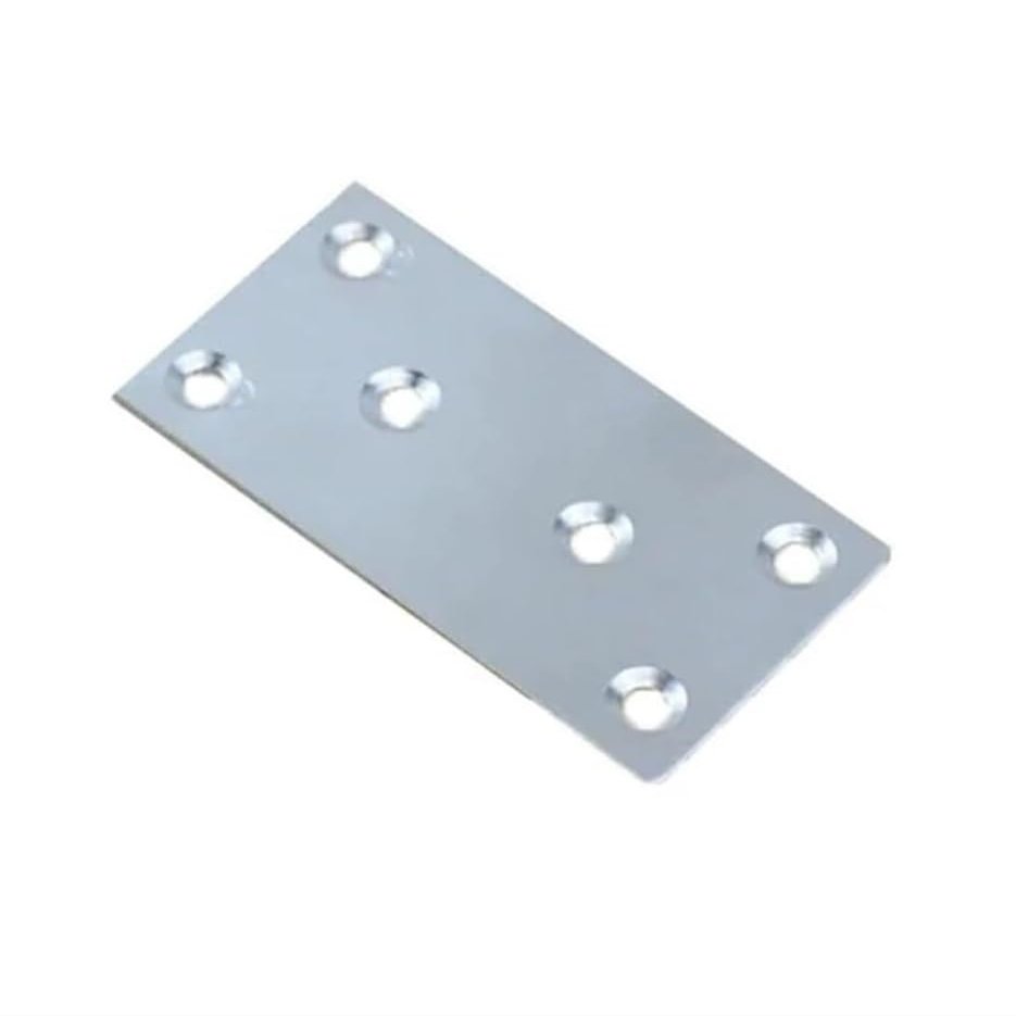 XXHNBF Furniture Corner Brackets, 2-Pack, Thickened Stainless Steel, 109° Right-Angle, 100 x 50 mm