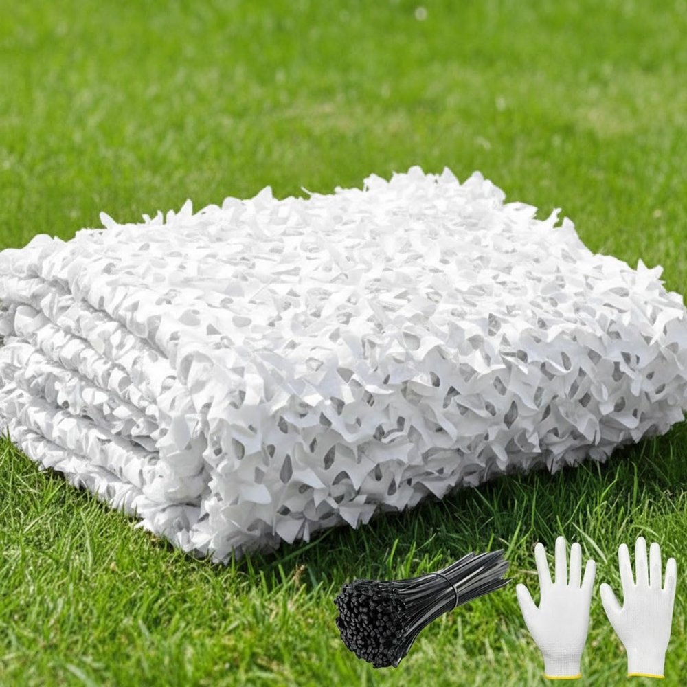 Sunshade Camouflage Net, Hunting Camo Mesh for Camping, Games, Gardens and Parties (W 4 x H 4.5 m)