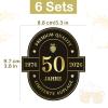 6 Pack Bottle Labels 50th Birthday view 2