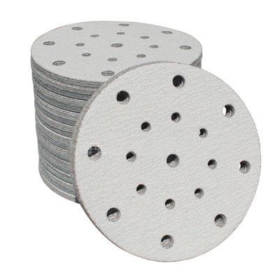 100-Piece 150 mm 17-Hole Sanding Discs for Random Orbital Sanders, Grits 80-1000 (400 Grit)