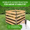Gartenwelt Riegelsberger Larch Wood Composter, 100 x 100 cm, 80 cm High view 3