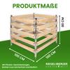 Gartenwelt Riegelsberger Larch Wood Composter, 100 x 100 cm, 80 cm High view 4