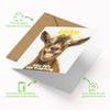 Birthday Card - Smiling Goat Design | Folded Card (15 x 15 cm) with Kraft Envelope view 3