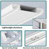 TFEHXYZU 2-Track Ceiling-Mount Curtain Track, Black, 5.6 m / 18.37 ft view 4