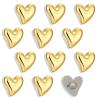 12 Gold Heart Refrigerator Magnets view 1