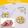 12 Gold Heart Refrigerator Magnets view 2