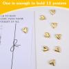 12 Gold Heart Refrigerator Magnets view 3