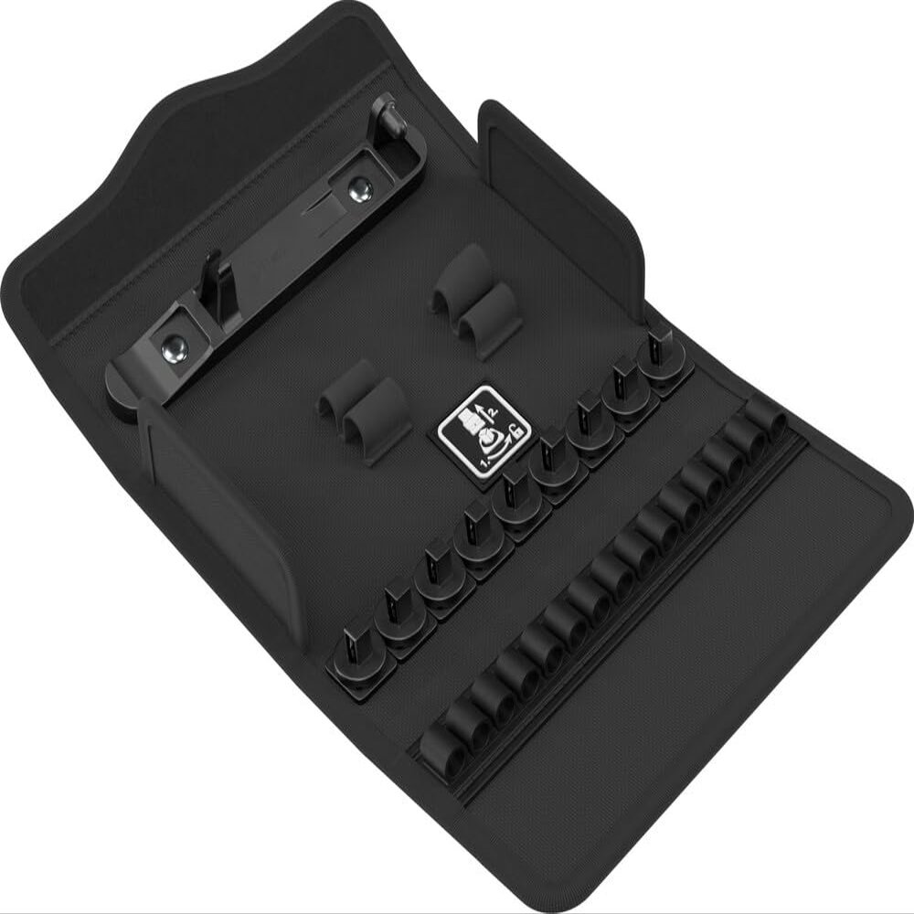 Wera 05136052001 9588 Zyklop Comfort Textile Box, 1/4", Empty, 180 x 95 x 33 mm