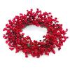 Artificial Winter Wreath with Red Berries, 45 cm, Dark Red view 1
