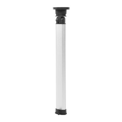 FAUOSWUK RV Table Leg, Folding and Telescopic, Aluminum Alloy Support Leg, 515–795 mm, for Boats and Yachts, Silver