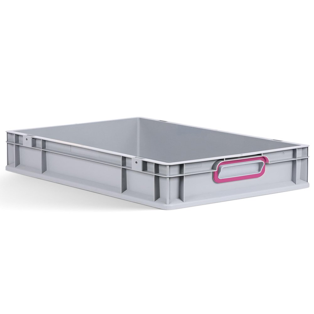 aidB Eurobox NextGen 2.0, 23 L Stackable Storage Box, 600 x 400 x 120 mm, Purple ColorClips