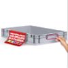 aidB Eurobox NextGen 2.0, 23 L Stackable Storage Box, 600 x 400 x 120 mm, Purple ColorClips view 2