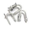 Cross Pipe Clamps, Double U-Shaped 304 Stainless Steel, Multiple Sizes for Aquaculture (M6–50 × 25 mm) view 2
