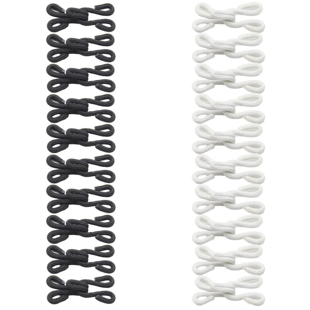20 Pack Fabric-Covered Fur Coat Clasps