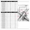 Cross Pipe Clamps, 1-Piece Double U-Shaped Stainless Steel 304 Clamp, Multiple Sizes (M6 x 50 x 25 mm) view 3
