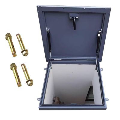 Galvanized Steel Access Hatch, 36.0 x 38.0 in, for Basement Window Wells, Durable, Easy to Install, Powder-Coated Roof Access Panel