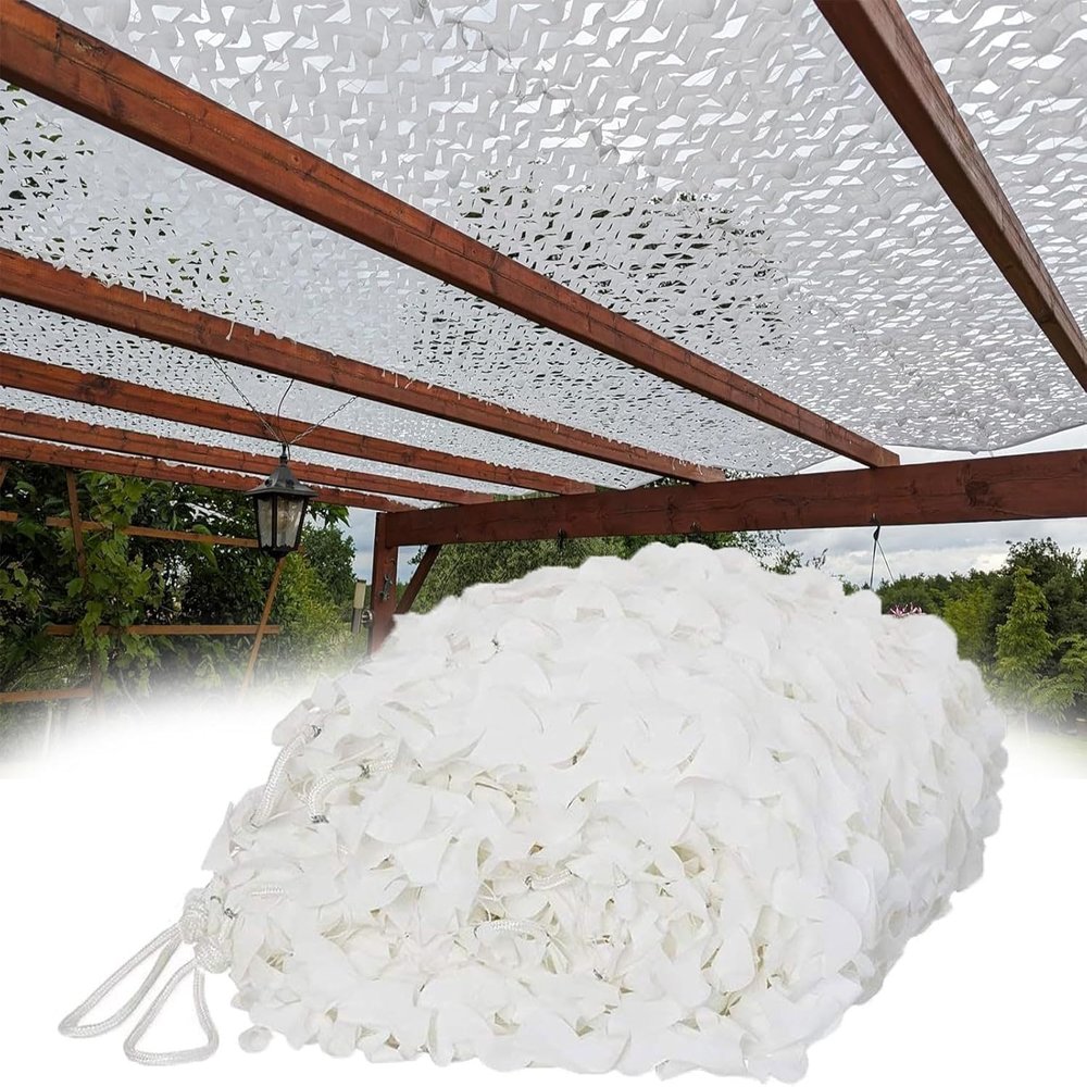 White Camouflage Net, 4 x 6 m, Oxford Fabric