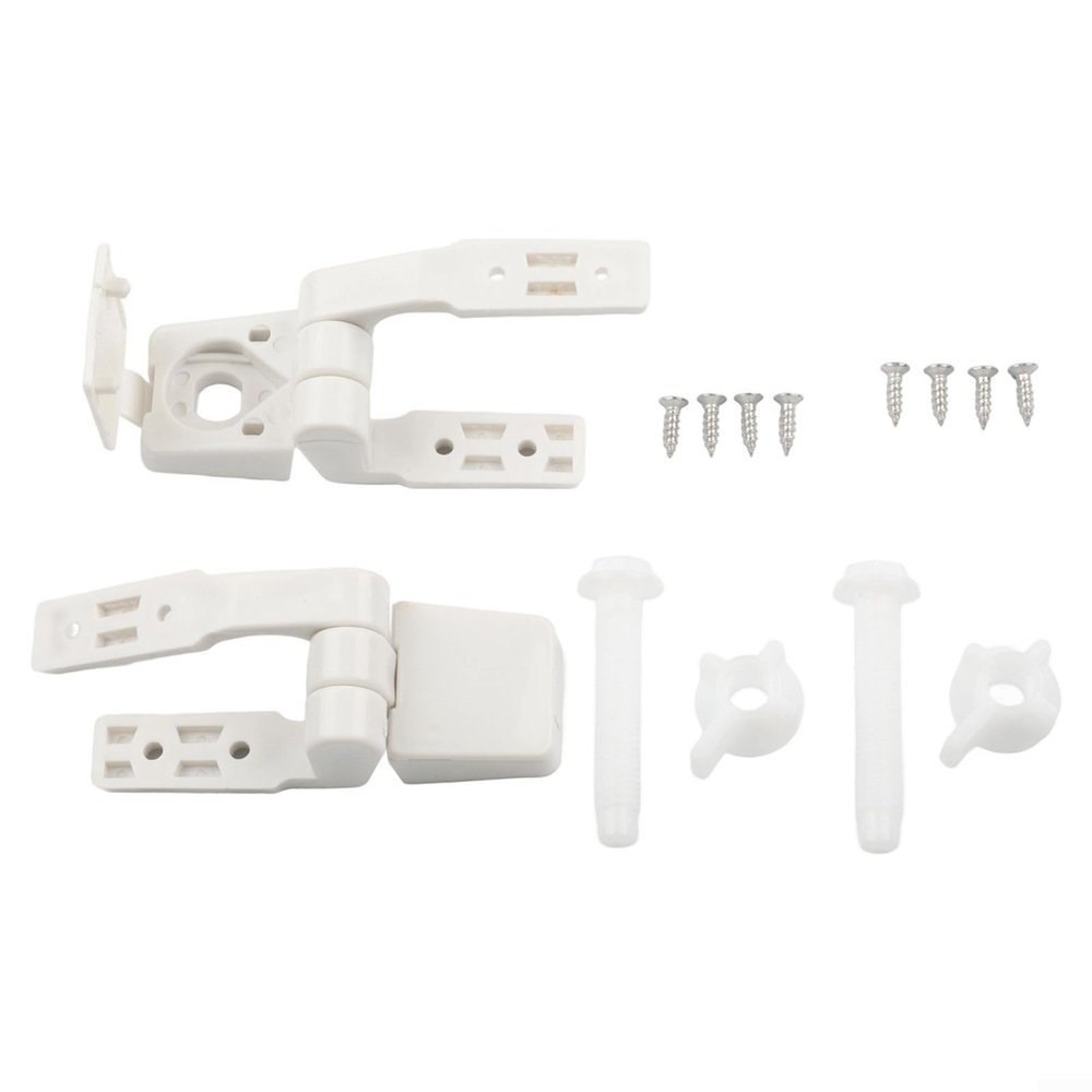 Plastic Toilet Seat Hinge Set with Screws