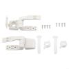 Plastic Toilet Seat Hinge Set with Screws view 1