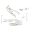 Plastic Toilet Seat Hinge Set with Screws view 2