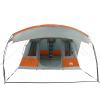 WGYHOME 5-Person Tunnel Tent, Gray and Orange, with Vestibule and Electrical Access view 3
