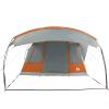 WGYHOME 5-Person Tunnel Tent, Gray and Orange, with Vestibule and Electrical Access view 4