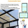 Aluminum Flat-Roof Skylight, Ventilated Hatch, 85 x 90 cm view 2