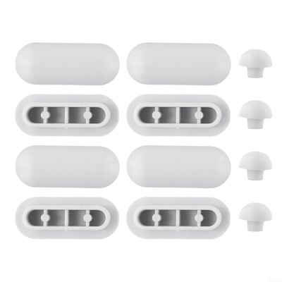 Toilet Base Buffer Set - 8-Piece Gray Pads