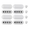 Toilet Base Buffer Set - 8-Piece Gray Pads view 1