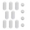 Toilet Base Buffer Set - 8-Piece Gray Pads view 2