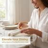 GWEOR 12 Elegant Gold Metal Napkin Rings view 4