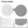 Silicone Shower Drain Cover with Strong Suction Cup view 3