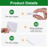 8 Pack Self-Adhesive Shower Curtain Clips view 3