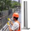 304 Stainless Steel Railing Post Set for Glass Railings, 120 cm High, for 8–12 mm Glass view 1