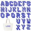 52 Iron-On Letters A-Z - Blue view 1