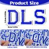 52 Iron-On Letters A-Z - Blue view 2