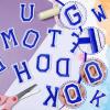 52 Iron-On Letters A-Z - Blue view 3