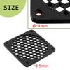 AERZETIX Set of 4 Black Plastic Fan Grilles, 60 x 60 mm view 4