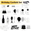 200 Pieces Birthday Confetti Green view 2