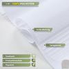 HOMEDEMO Double Roller Blind, Clamp-Fit or Drilled, 65 x 200 cm, White, Light-Filtering Privacy view 2