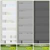 HOMEDEMO Double Roller Blind, Clamp-Fit or Drilled, 65 x 200 cm, White, Light-Filtering Privacy view 4