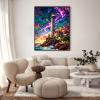GEEHEIY Paint by Numbers for Adults, Lighthouse Under a Starry Sky, Unframed view 2